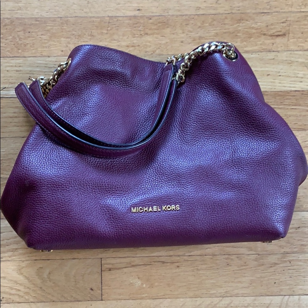 Micheal Kors Burgundy Shoulder Bag